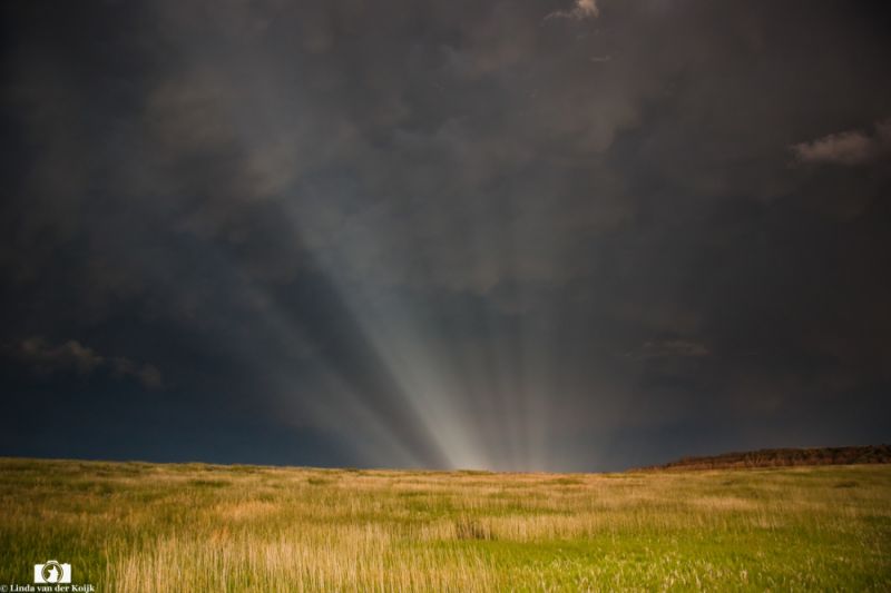 On the road in Wyoming